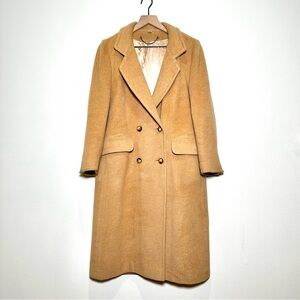 Vintage 100% Camel Hair Double-Breasted Coat